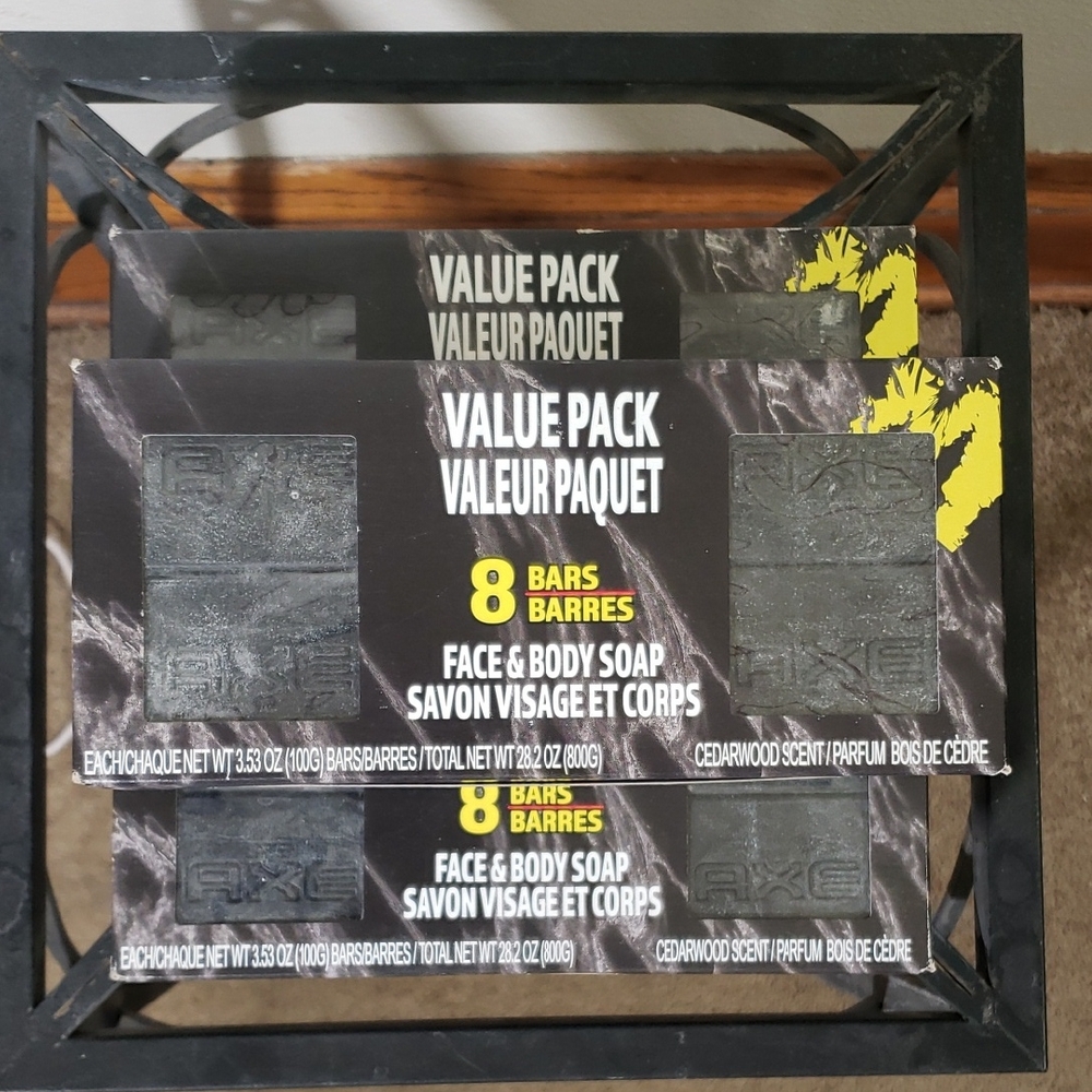 Axe Cedarwood Scent Face & Body Soap - 8 Bars Bundle